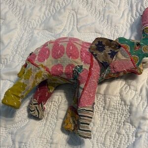 Colorful Patchwork Elephant Decor